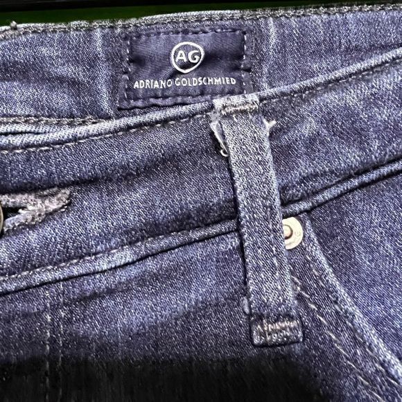 AG Adriano Goldschmied Size 27R Blue Wash Super Skinny Ankle Jeans - Picture 12 of 14